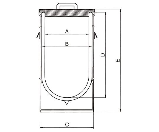 KGW デュワーフラスコ (大型・広口・フタ付) 21L 33C-AL1254 1個 (ご注文単位1個) 【直送品】