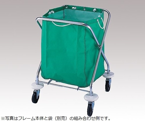 アズワン ランドリーカート用袋防水ビニル120L黄 1枚 (ご注文単位1枚) 【直送品】