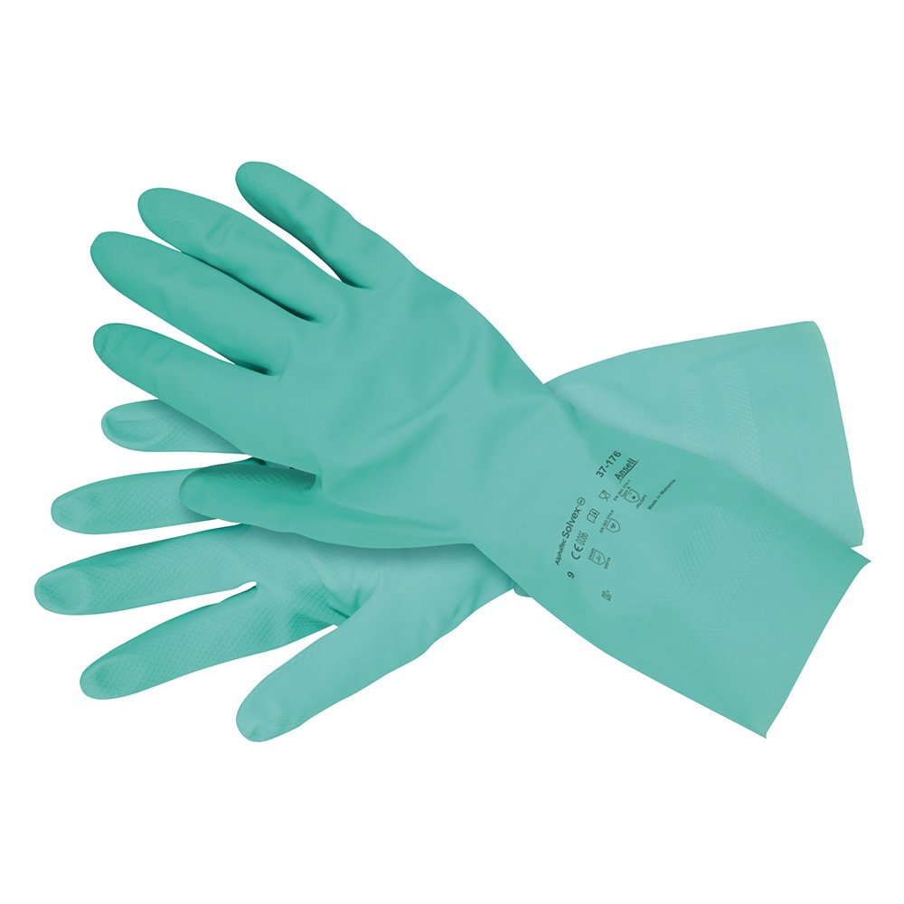 アンセル 化学防護手袋 (ニトリル) 37-176 (S) 17090 1双 (ご注文単位1双) 【直送品】