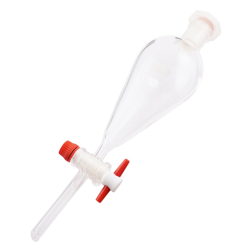 アズワン 分液ロート 樹脂栓付き 100mL 1個 (ご注文単位1個) 【直送品】