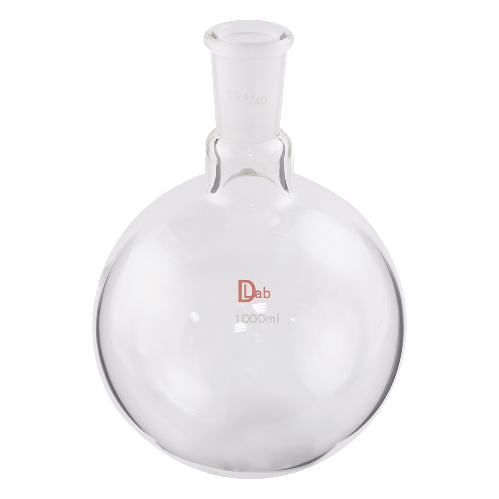 ラブディポット 共通摺合丸底フラスコ (硼珪酸ガラス-1) 1000mL 24/40 1個 (ご注文単位1個) 【直送品】