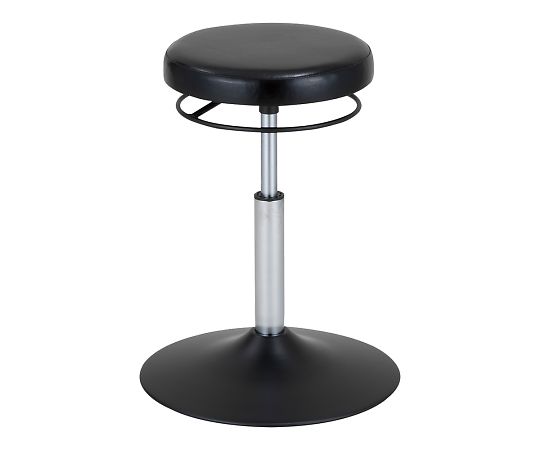 アズワン 患者用ラウンドチェア ブラックNC-BK 1個 (ご注文単位1個) 【直送品】