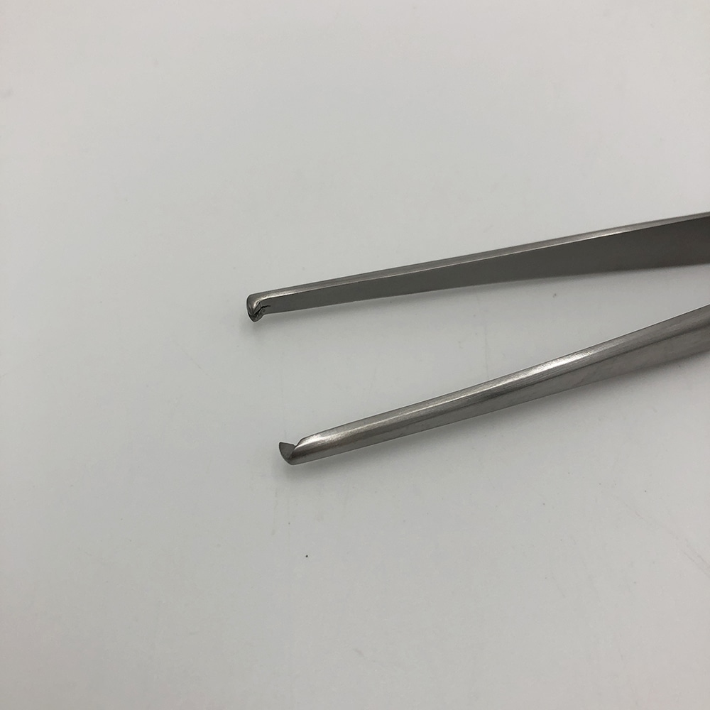 アズワン ピンセット (大波) 有鈎 150mm 1本 (ご注文単位1本) 【直送品】