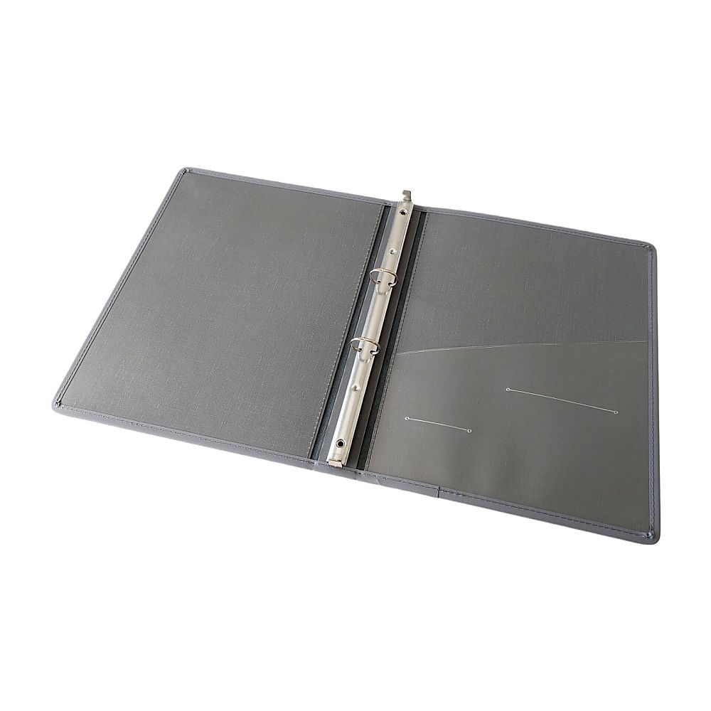 アズワン カルテブック ロック型・2穴 グレー 背幅40mmNS-440-2 1冊 (ご注文単位1冊) 【直送品】