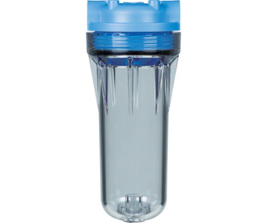 日本フイルター フィルターハウジング 「」 透明 250mm1本用 Oリング:EPDMNFH-A-10-E 1台 (ご注文単位1台) 【直送品】