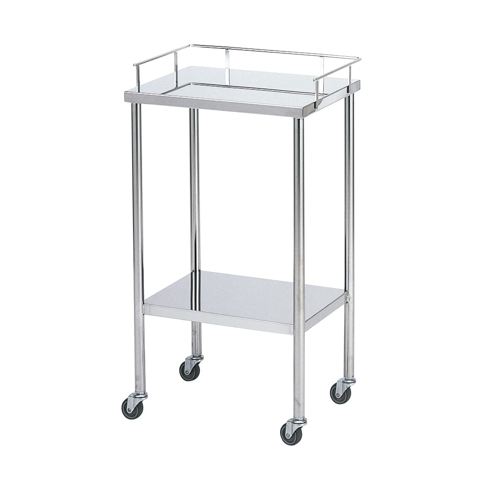 アズワン 器械卓子 (処置台) 手摺り付き 450×300×750mmC-1B 1台 (ご注文単位1台) 【直送品】