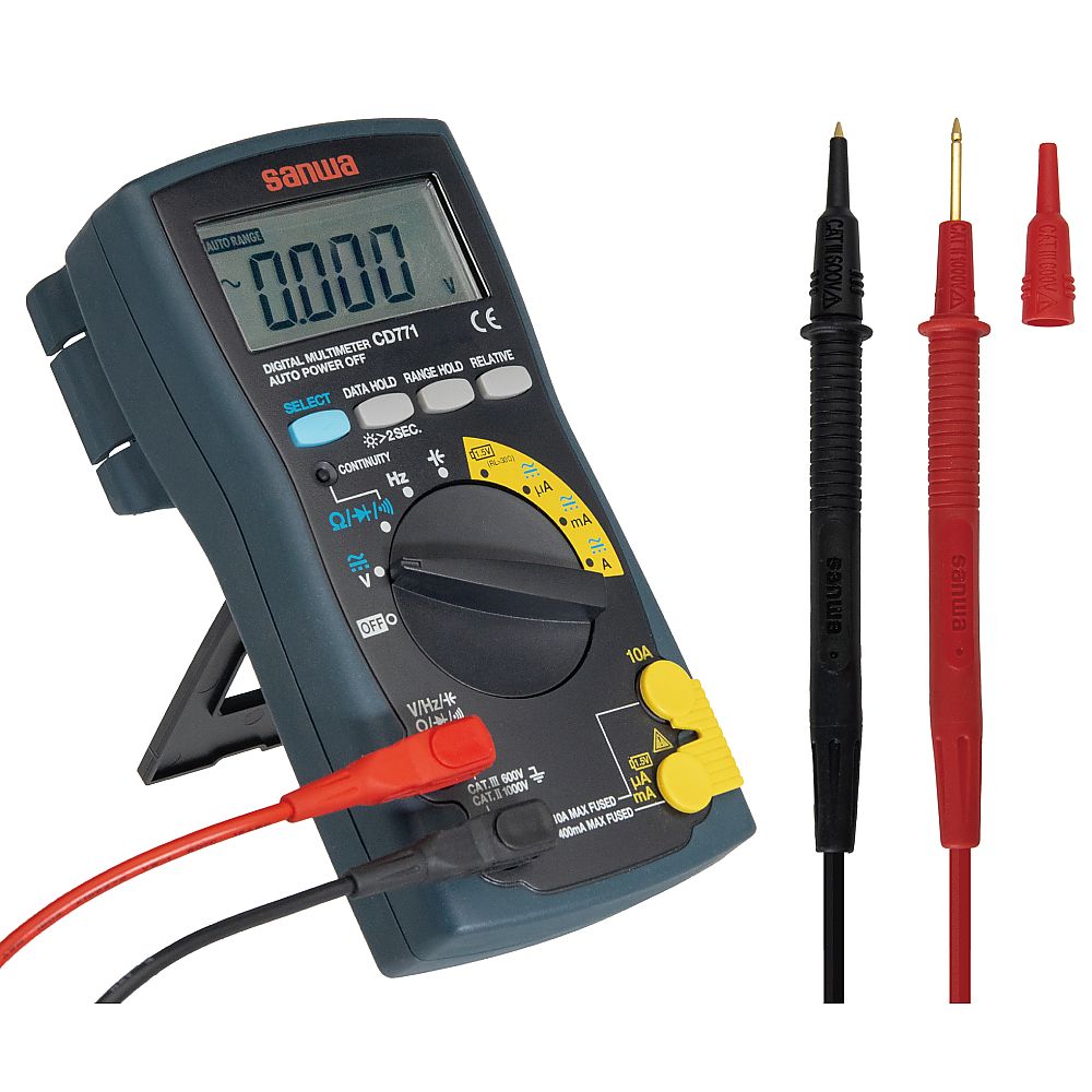 三和電気計器 (sanwa) デジタルマルチメーター 新スタンダードCD771 1個 (ご注文単位1個) 【直送品】