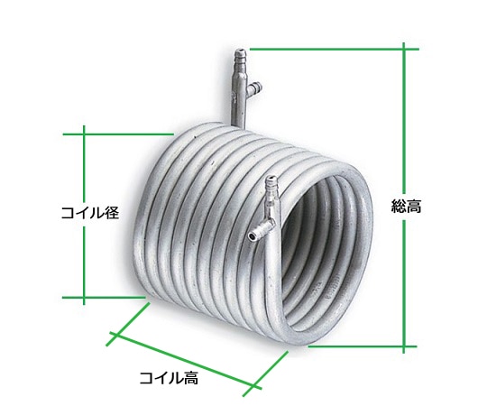 アズワン 二重管式熱交換器 (ステンレス) NH-S1 1個 (ご注文単位1個) 【直送品】