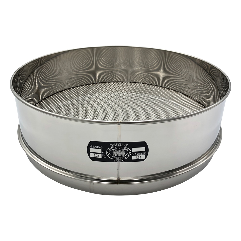サンポー ステンレスふるい φ400×100mm 3.35mm 1個 (ご注文単位1個) 【直送品】