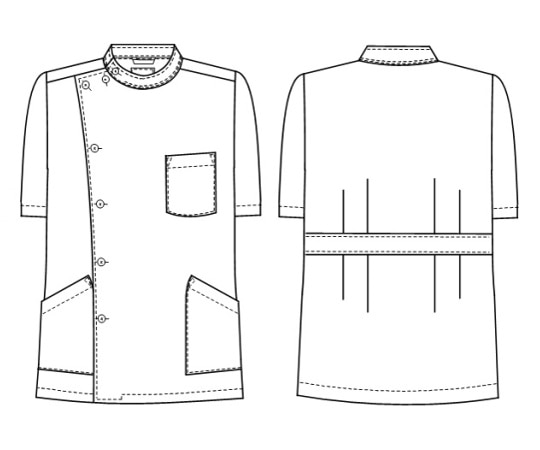 ナガイレーベン 男子横掛半袖 LEP167 1枚 (ご注文単位1枚) 【直送品】