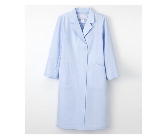 ナガイレーベン 女子シングル診察衣 ブルー MKEX5130 1枚 (ご注文単位1枚) 【直送品】