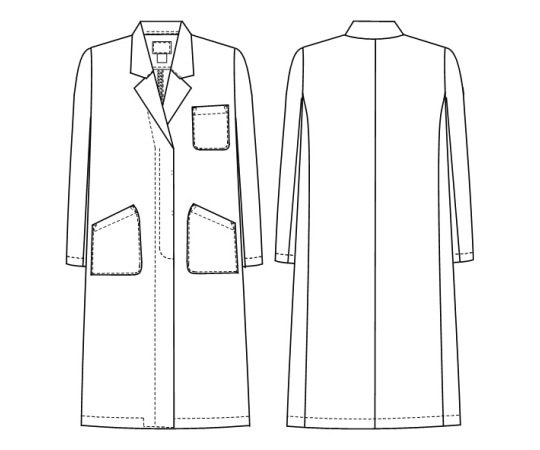 ナガイレーベン 女子シングル診察衣 ブルー MKEX5130 1枚 (ご注文単位1枚) 【直送品】