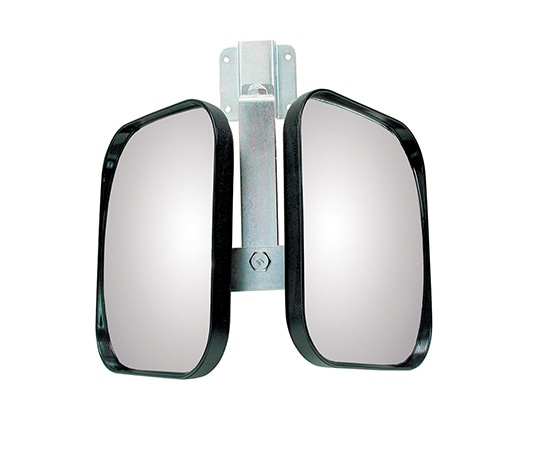 信栄物産 ツインミラー (2面鏡タイプ) 角175×150mmTS-5 1個 (ご注文単位1個) 【直送品】