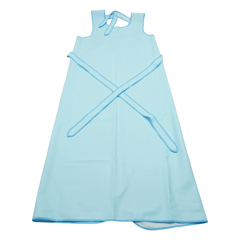 エンゼル (介護用品) 入浴介助エプロン (ひもタイプ) サックス/LL6013 1枚 (ご注文単位1枚) 【直送品】