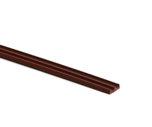 光 レール下部 (チョコ) 3mm×1820mmPR7381 1本 (ご注文単位1本) 【直送品】