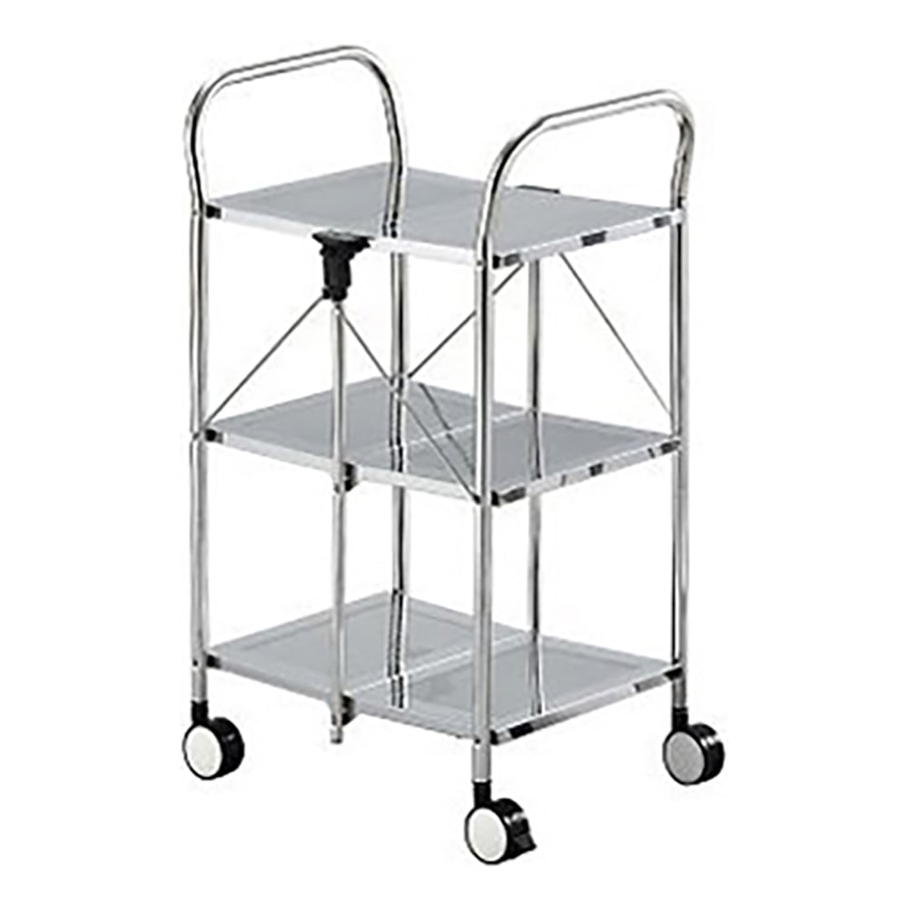 伸和 クリーンルーム用折りたたみワゴン 3段No.5B 1台 (ご注文単位1台) 【直送品】