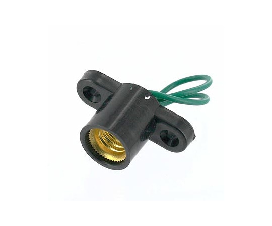 パイロ電子 電球ソケット ベース付き 豆電球用E10 1個 (ご注文単位1個) 【直送品】