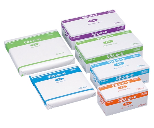 オオサキメディカル クロスガーゼ 2号 20cm×20cm 4ツ折 200枚入18220 1箱 (ご注文単位1箱) 【直送品】