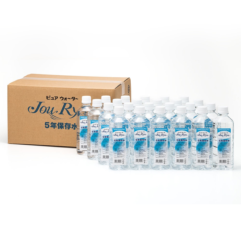 医療福祉研究所 5年保存水 (ピュアウォーターJouRyu) 500mL 24本入06-01005-50024 1箱 (ご注文単位1箱) 【直送品】