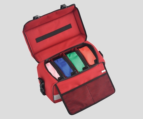 アズワン 救急バッグ 350×200×250mmEMB121-RD-0 1個 (ご注文単位1個) 【直送品】
