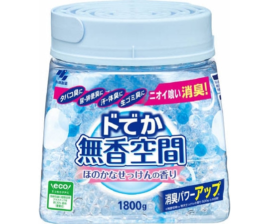 小林製薬 ドでか無香空間 ほのかなせっけん 1800g 1個 (ご注文単位1個) 【直送品】
