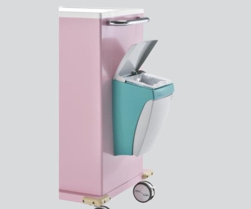 アズワン カラフルミニカート (ダストボックス付) ピンク 703×554×955CMCD-P 1個 (ご注文単位1個) 【直送品】