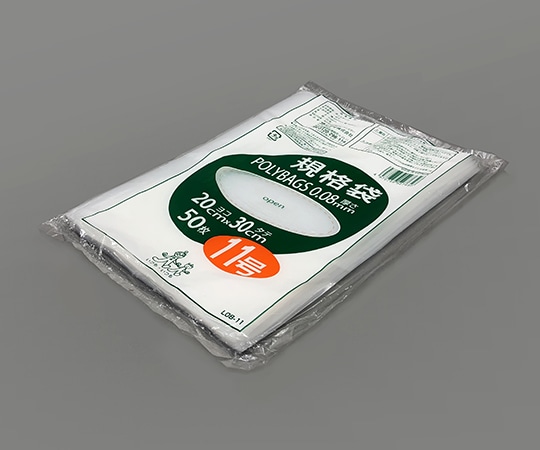 オルディ ポリバック規格袋 厚み0.08mm 50枚入L08-11 1袋 (ご注文単位1袋) 【直送品】