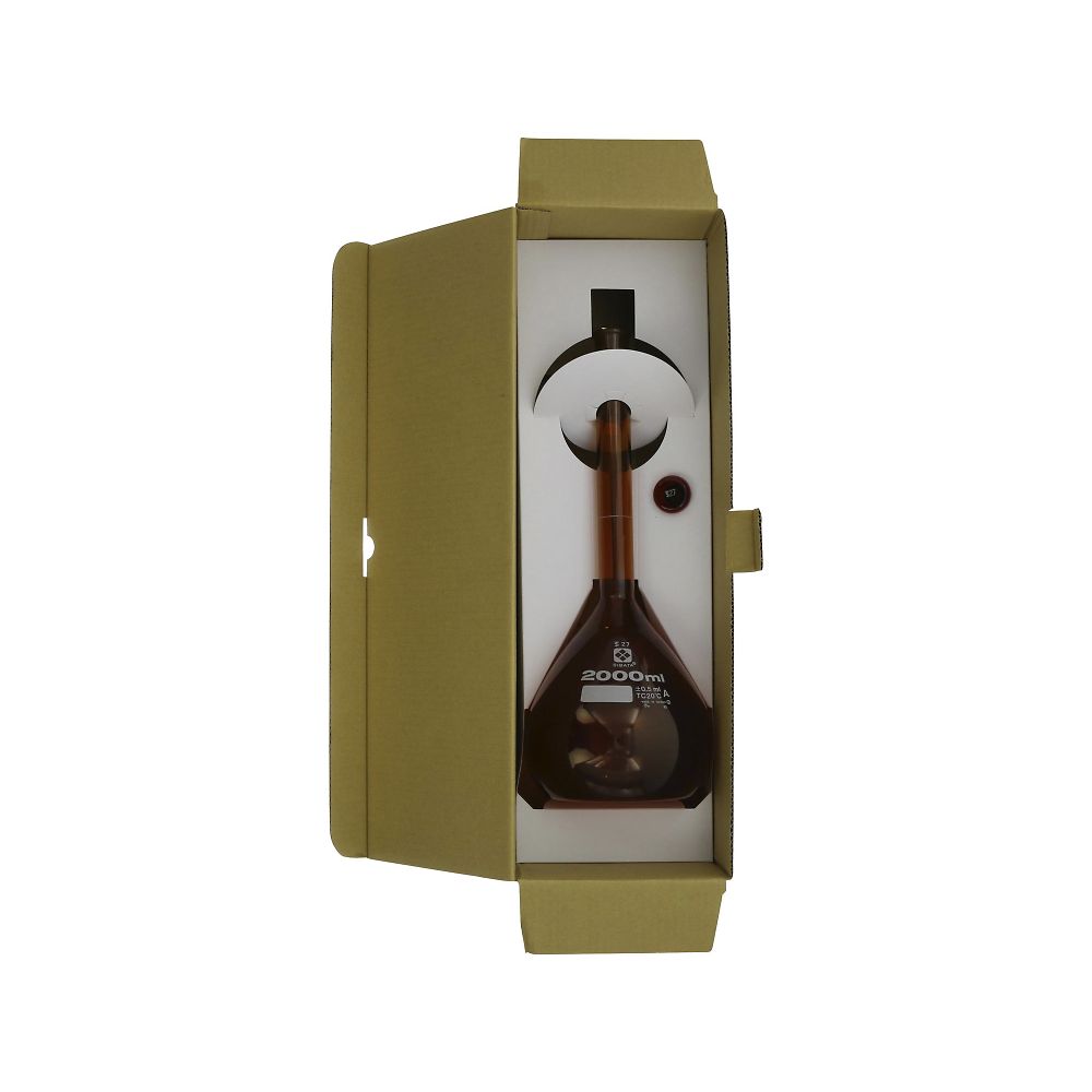 柴田科学 メスフラスコ (全量フラスコ・スーパーグレード) 茶 2000mL020070-2000 1個 (ご注文単位1個) 【直送品】