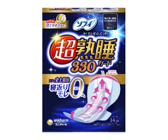 ユニ・チャーム ソフィ 超熟睡ガード330 14枚 1個 (ご注文単位1個) 【直送品】