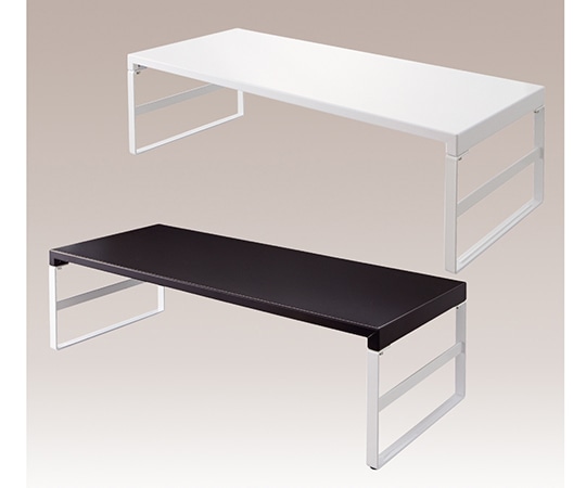 LIHITLAB 机上台＜幅590mm・ハイタイプ＞ 24黒A7333-24 1個 (ご注文単位1個) 【直送品】