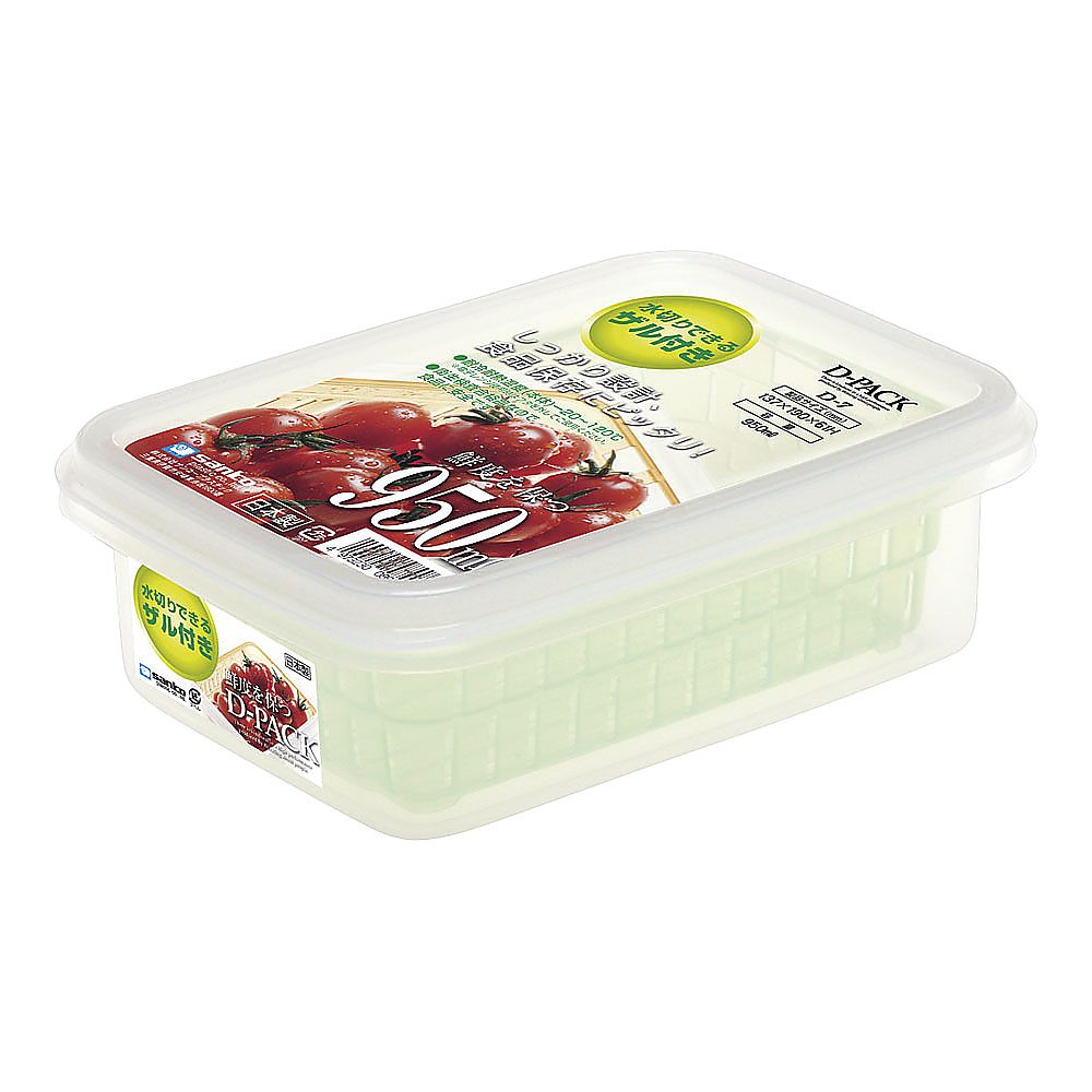 サンコープラスチック ザル付Dパック グリーンAZL8601 1個 (ご注文単位1個) 【直送品】