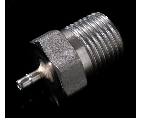アズワン 1/8-27NPTオスネジ付きSUSアダプター 1.5mmチューブ用IMABSN15 1個 (ご注文単位1個) 【直送品】