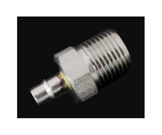 アズワン 1/8-27NPTオスネジ付きSUSアダプター 4mmチューブ用IMABSN40 1個 (ご注文単位1個) 【直送品】