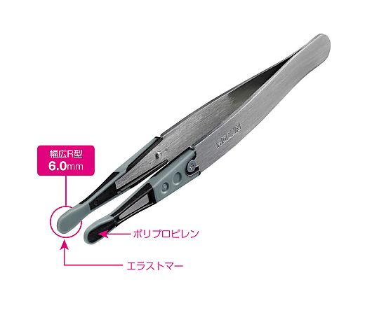 ホーザン ESDソフトチップピンセットP-645-J 1個 (ご注文単位1個) 【直送品】