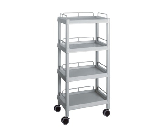 アズワン モバイルイージーカート (トールタイプ/レギュラー31) 4段 グレーME31J 1個 (ご注文単位1個) 【直送品】