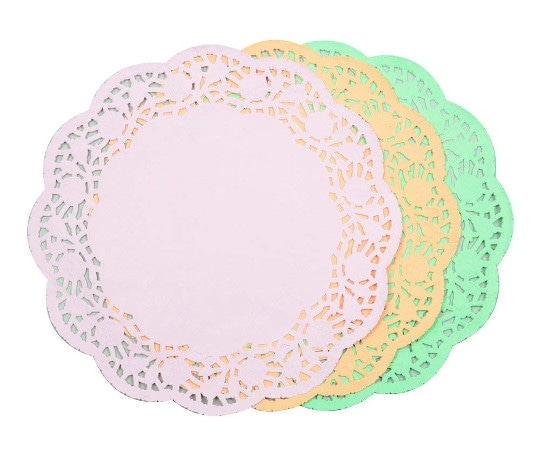 パール金属 アレンジDECO カラーレースペーパー 28cm 15枚入D-1144 1袋 (ご注文単位1袋) 【直送品】