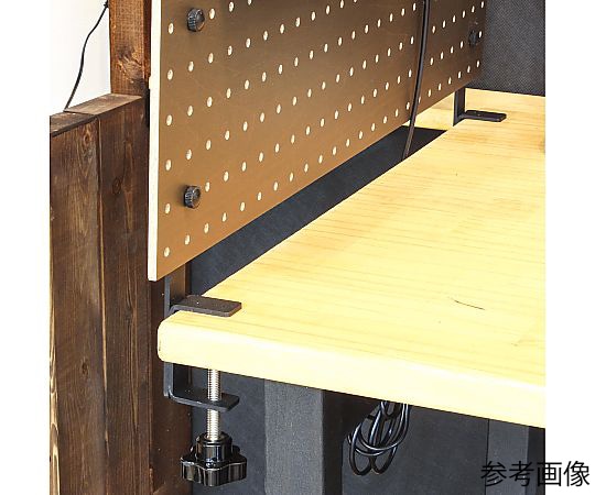 和気産業 穴あきボード用 デスククランプ 2本入ANB-901 1セット (ご注文単位1セット) 【直送品】