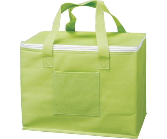 アズワン 不織布タイプ保冷バッグ グリーン 容量9.7L 収納目安500mLペットボトル8本HHB-GN 1個 (ご注文単位1個) 【直送品】