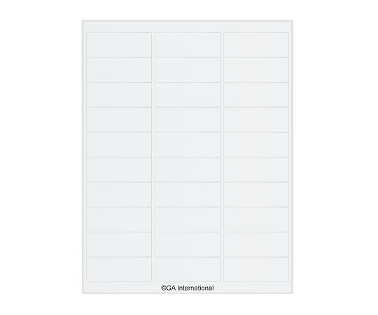 GA International リムーバブルクライオラベル (レーザープリンタータイプ) 30ラベル×16シート入RCL-3T1-WH 1袋 (ご注文単位1袋) 【直送品】