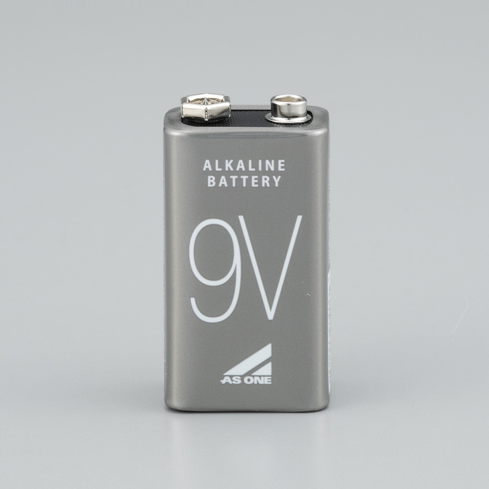 アズワンのアルカリ乾電池 9V形 1個 (ご注文単位1個) 【直送品】