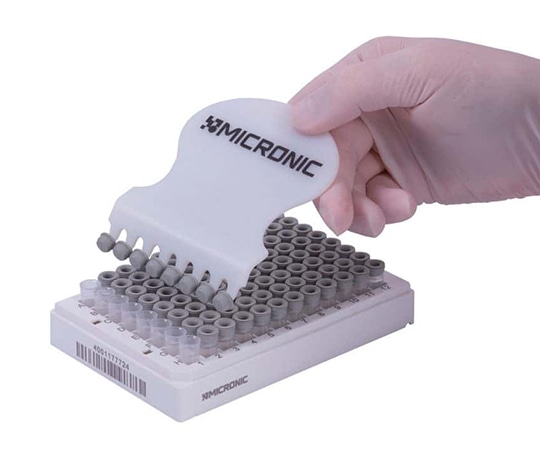 Micronic Europe B.V. 96well format用Push Cap 1well独立可能型 紫色 1パック (40カルチャー入) MP53077 1パック (ご注文単位1パック) 【直送品】