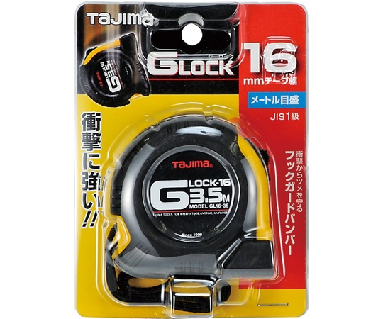 TJMデザイン (タジマツール) Gロック 16 3.5m メートル目盛GL16-35BL 1個 (ご注文単位1個) 【直送品】