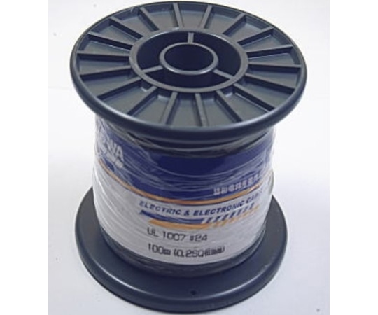 協和ハーモネット UL1007 耐熱ビニル絶縁電線 黒 100m巻 AWG24UL1007AWG24-100MR (BK) 1リール (ご注文単位1リール) 【直送品】