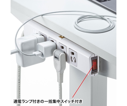 サンワサプライ 雷ガードタップ 3P・4個口 (抜け止めタイプ) 3mTAP-SP34MG-3 1セット (ご注文単位1セット) 【直送品】