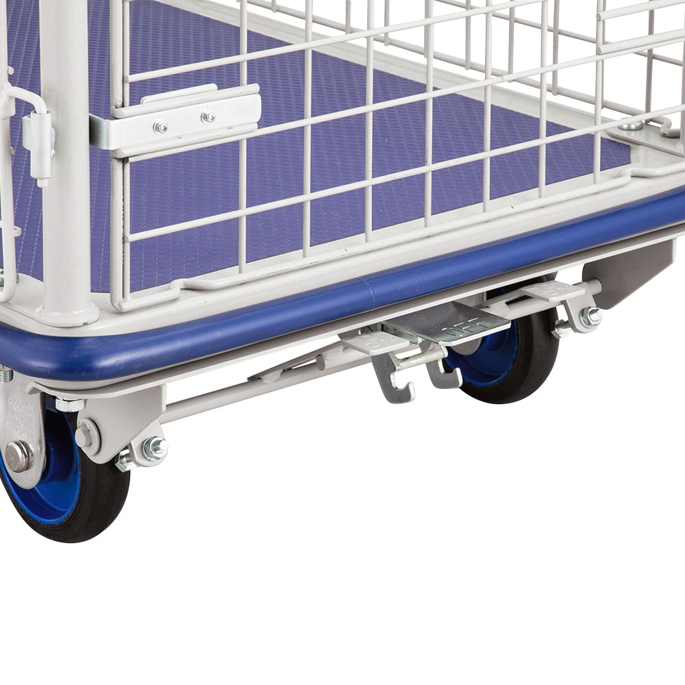 アズワン 観音扉式台車 (1/2開閉扉) ブレーキフットタイプKT-300F 1個 (ご注文単位1個) 【直送品】