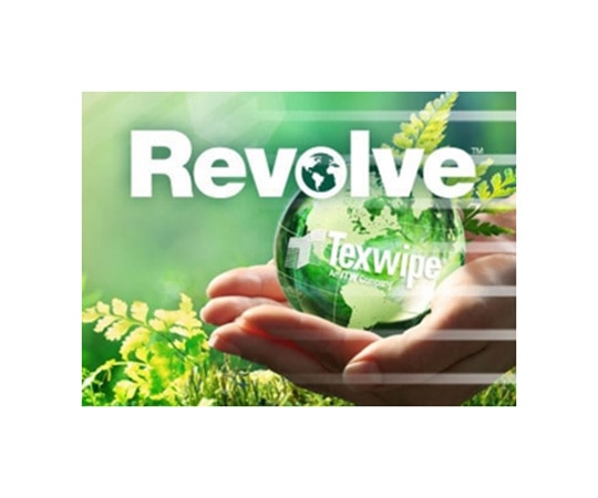 テックスワイプ (Texwipe) 再生ポリエステルワイパー・リボルブ 300×300mm 未滅菌 100枚入TX1712 1袋 (ご注文単位1袋) 【直送品】