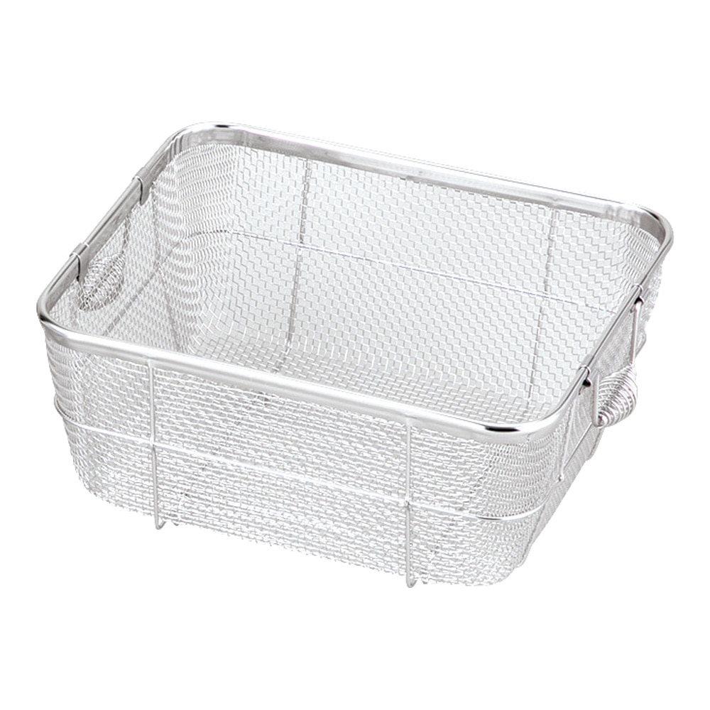 アズワン ステンクリーンバスケット 深型 1個 (ご注文単位1個) 【直送品】