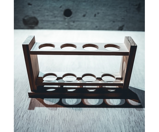 関谷理化 木製 試験管立て 穴30φ×4本立SITATE304SJ 1個 (ご注文単位1個) 【直送品】