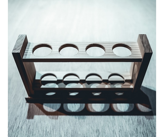 関谷理化 木製 試験管立て 穴30φ×4本立SITATE304SJ 1個 (ご注文単位1個) 【直送品】