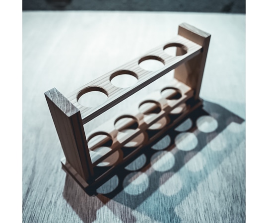 関谷理化 木製 試験管立て 穴30φ×4本立SITATE304SJ 1個 (ご注文単位1個) 【直送品】